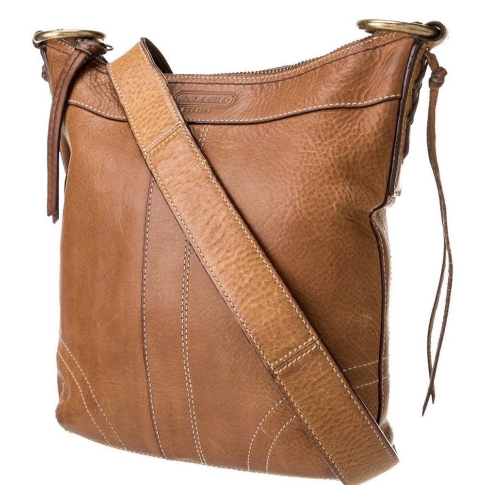 Vintage Coach All Leather Bleeker Crossbody
